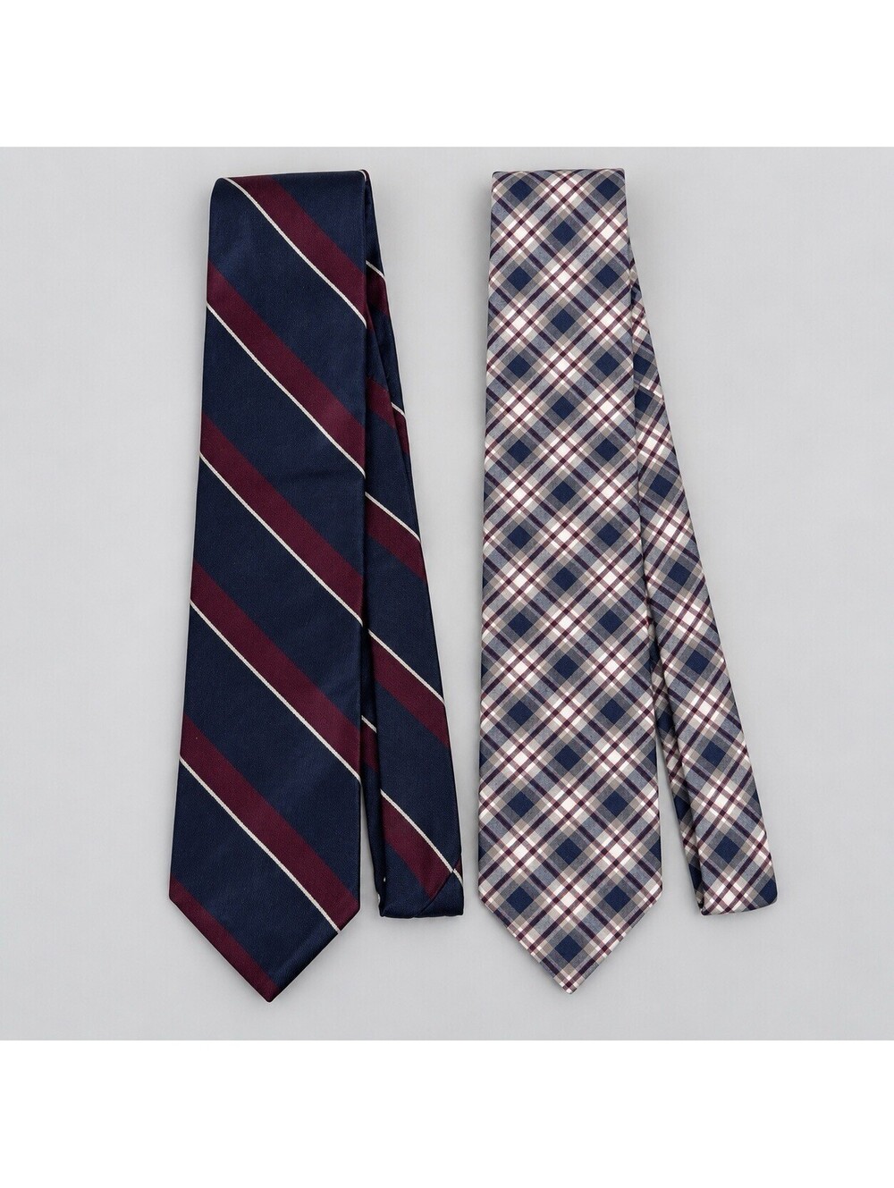 Vintage Lot 2 Robert Talbott Puckett’s Men’s Ties Silk Cotton Plaid Stripe